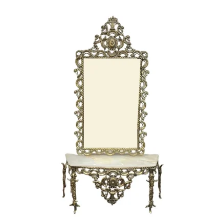 آینه و کنسول مدل تمام برنز