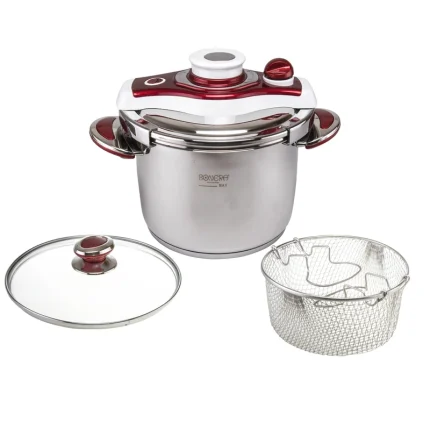 "زودپز بونرا مدل 3001 - کیفیت بالا و طراحی زیبا با ظرفیت ۴ لیتری."