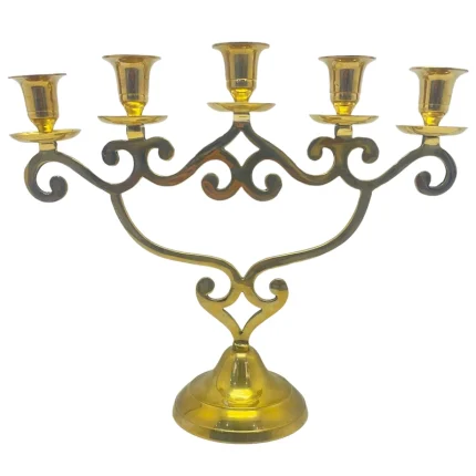 شمعدان برنجی مدل پیچک