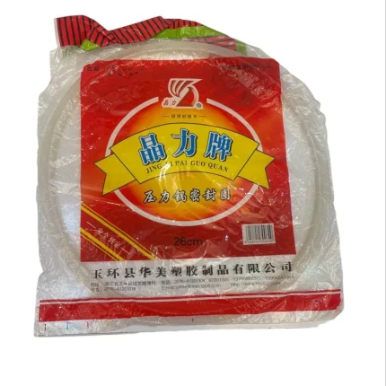 واشر زودپز سیلیکونی شفاف 22 سانتی‌متری، طراحی منحصر به فرد برای آشپزخانه‌های حرفه‌ای.