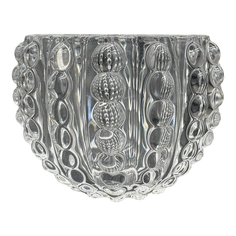 جاشمعی کریستال مدل صدفی (4) جاشمعی کریستال مدل صدفی با طراحی برجسته و مناسب برای شمع وارمری