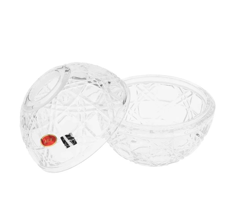 جای دستمال کاغذی کریستالی ام جی دابلیو مدل رویال (1) جای دستمال کاغذی کریستالی ام جی دابلیو مدل رویال با طراحی تخم مرغی و محفظه دستمال