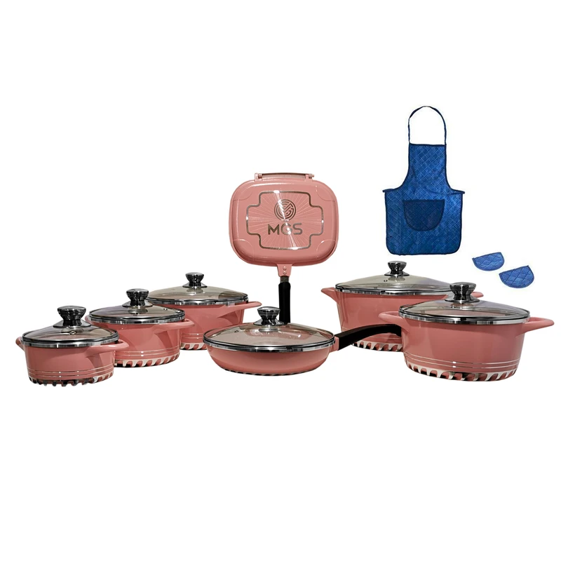 سرویس تفلون ام جی اس 15 پارچه (3) خرید سرویس تفلون ام جی اس 15 پارچه با طراحی مدرن و پوشش نچسب