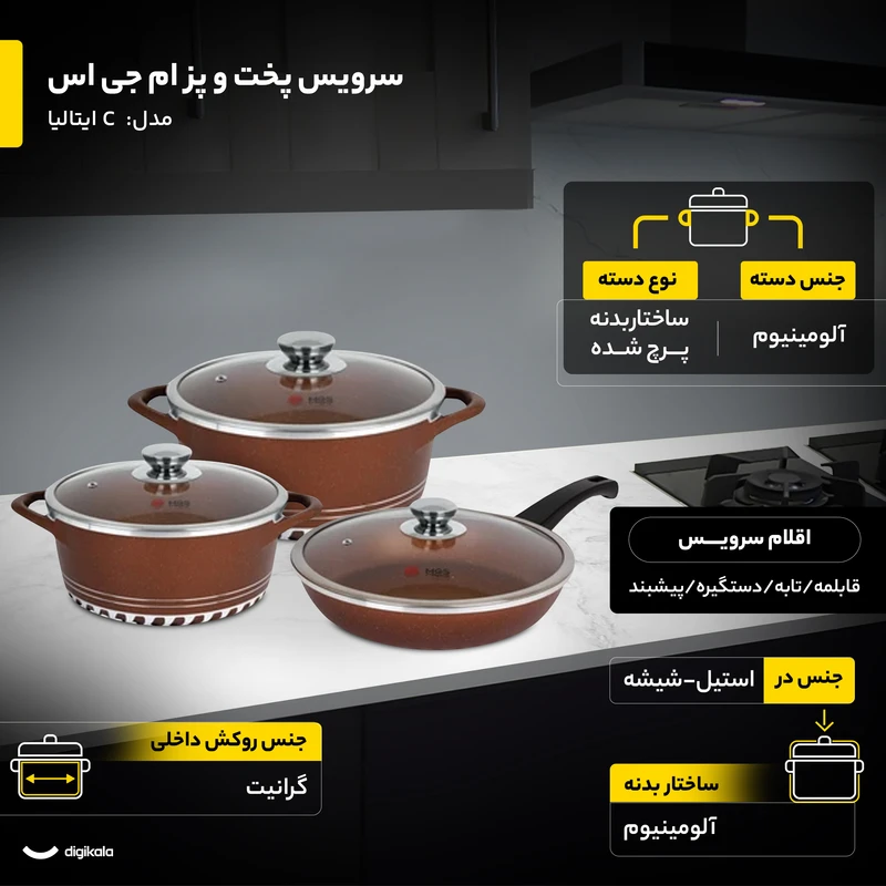 سرویس تفلون ام جی اس 15 پارچه (5)