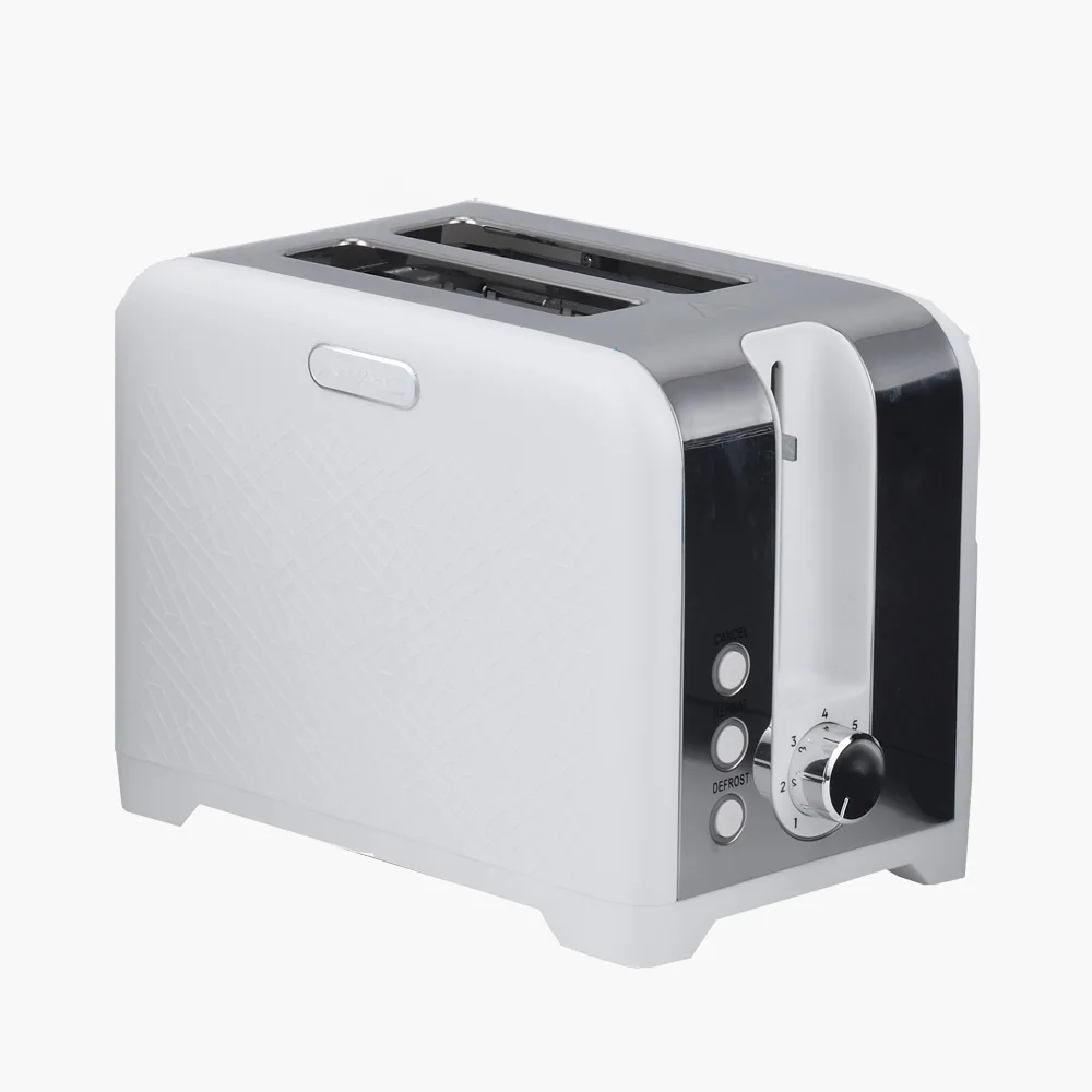 mc-507.jpg توستر مک استایلر مدل MC-507 با طراحی مشکی نقره ای و دو محفظه نان