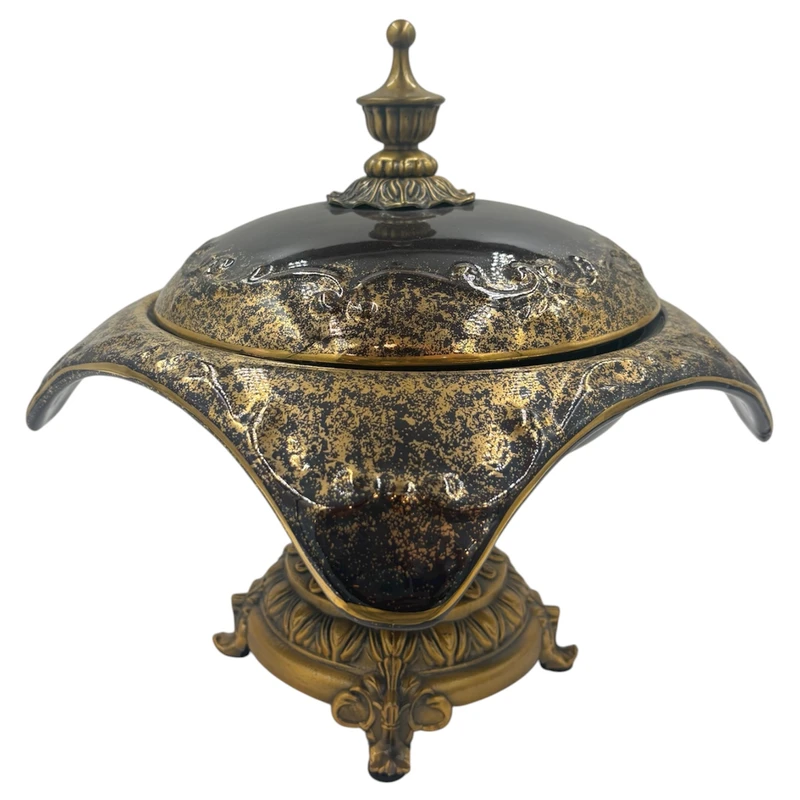 شکلات خوری گلد کیش مدل لوتوس (3) شکلات خوری گلد کیش مدل لوتوس مناسب برای پذیرایی لوکس