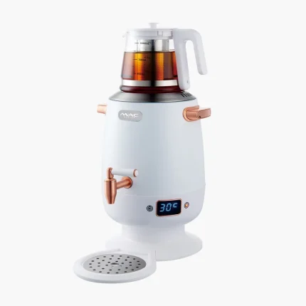 چای ساز سماوری مک استایلر مدل MC-327 با پنل دیجیتال و بدنه استیل