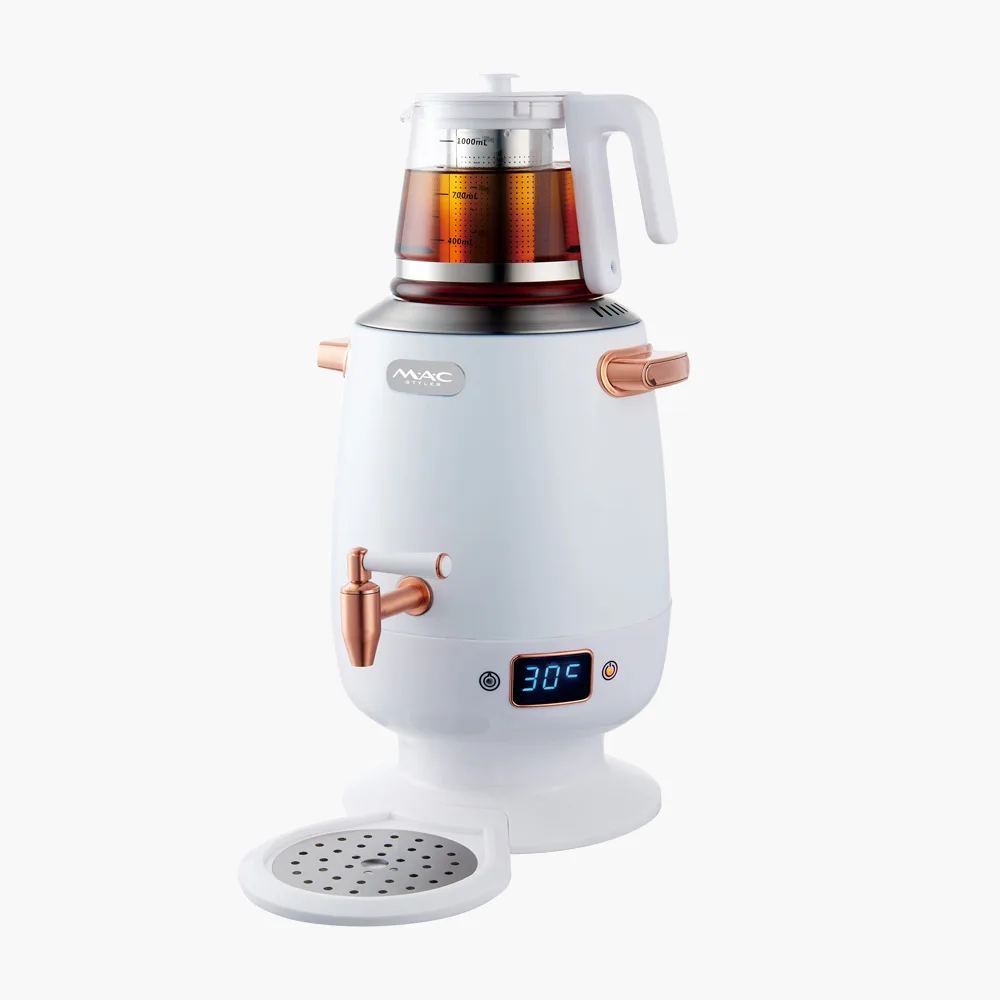 چای ساز مک استایلر سماوری با پنل دیجیتال MC-۳۲۷ (3) چای ساز سماوری مک استایلر مدل MC-327 با پنل دیجیتال و بدنه استیل